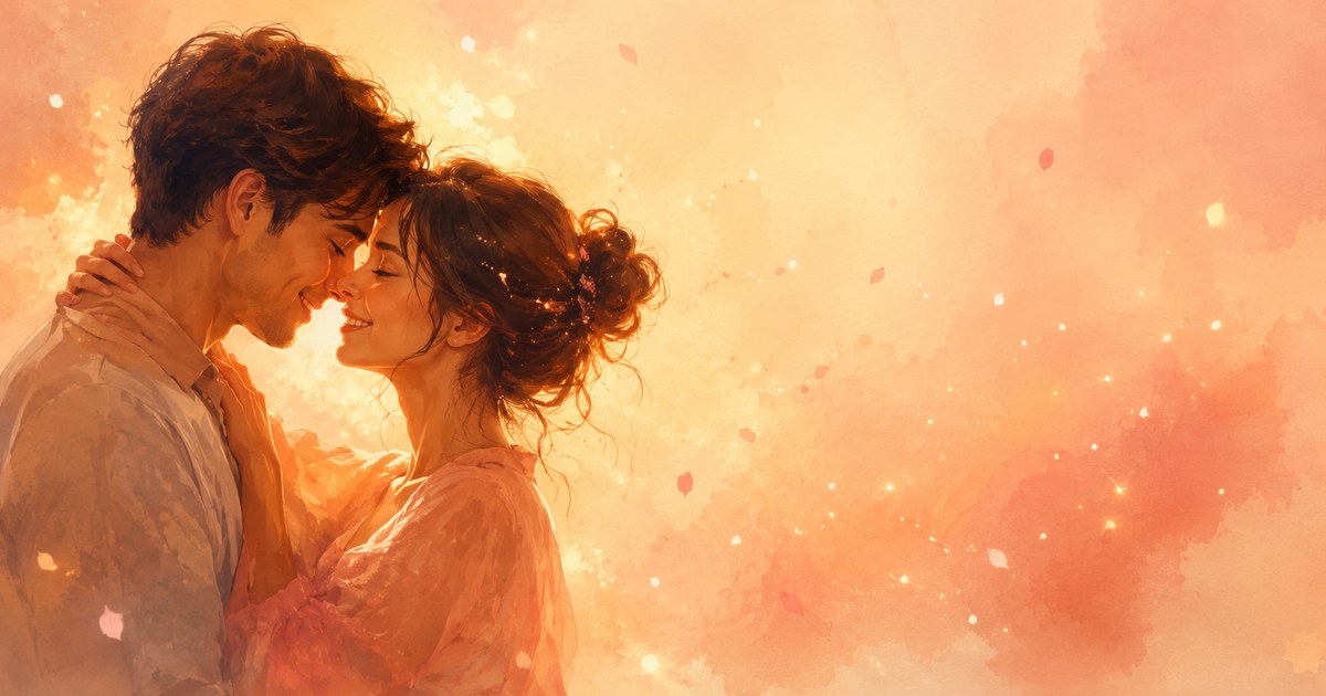 New Relationship Energy cover — a soft warm illustration of a rising-and-falling curve peaking under a small heart, cream to rose tones